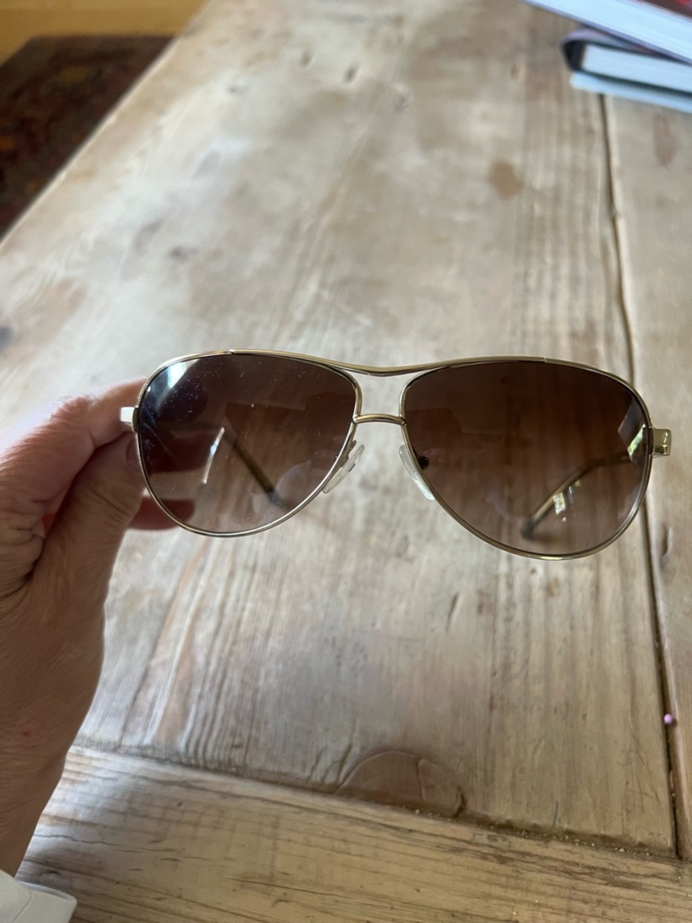 Prada Men's Aviator Sunglasses in Brown and Gold - Picture 13 of 13